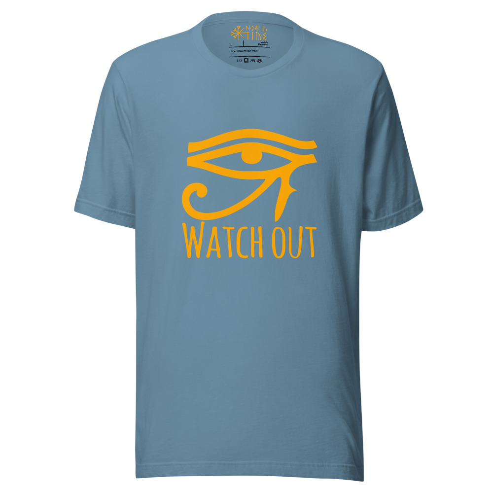 0c69a3a85da18f5a03049e480740e414.jpg Watch out (Ancient Egyptian Eye of Horus Symbol) - Unisex premium t-shirt - Image 23