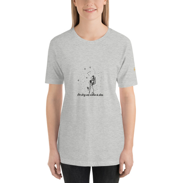 11ac80f02874bd8f8cb3e8e698cd7f8b.jpg Our story was written in stars - Short-Sleeve Unisex T-Shirt - Image 3