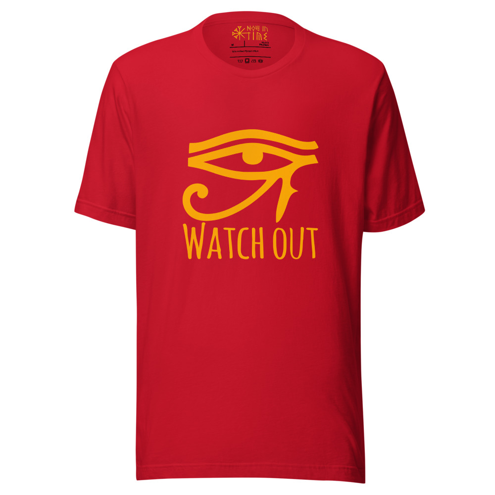 521976c40c0f62855aeba071838f6b2a.jpg Watch out (Ancient Egyptian Eye of Horus Symbol) - Unisex premium t-shirt - Image 6