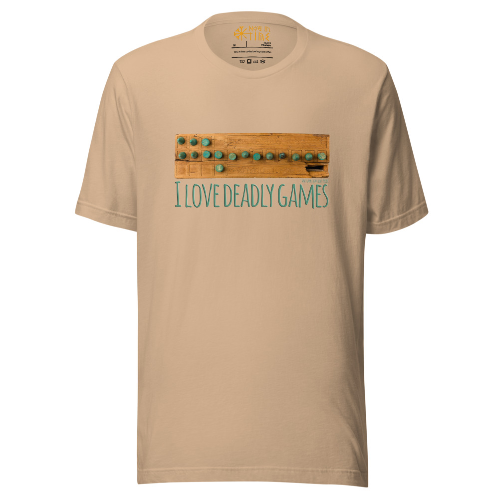 68737e5f78415b718d237b2bbdc3793b.jpg I love deadly games (Ancient Egyptian Senet Game) - Unisex premium t-shirt - Image 26