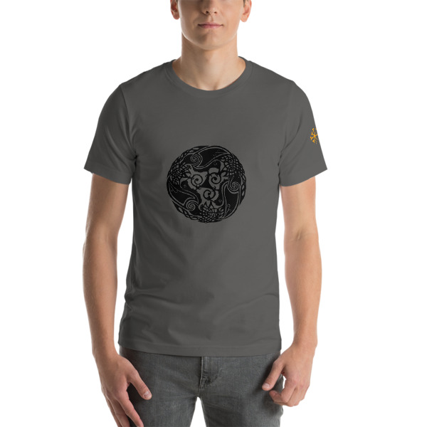 70dd3af9241367a46fe857dd80b69b76.jpg Morrigan’s crows - Short-Sleeve Unisex T-Shirt - Image 3